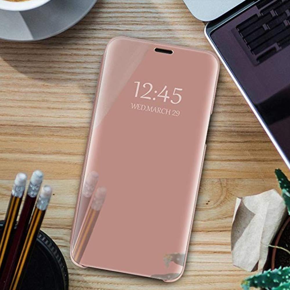 Etui Smart Clear View Do Samsung Galaxy S23 Fe Różowe