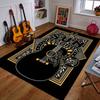 Sun Records Guitar Design, Memphis Style. Patterned Carpet a Non Slip Rug Suitable for All Seasons and Any Setting, Gift