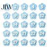 Back to School Essentials 30PCS Numbered Pencil Toppers, Reusable Prevent Confusion Labels, Classroom Management Tools Plastic Tracking Marker Clips,
