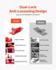 Tractor Bucket Protector, 2PCS Heavy Duty Steel Bucket Edge Protectors, Edge Tamer Anti-Skid Device with Double Hexagon Lock Nuts and Bolts, for Snow,