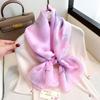 Summer Scarf Women Outdoor Sunscreen Shawl Soft Bandanna Foulard Female Floral Silk Shawl Lady High Quality Head Hijab Wrap