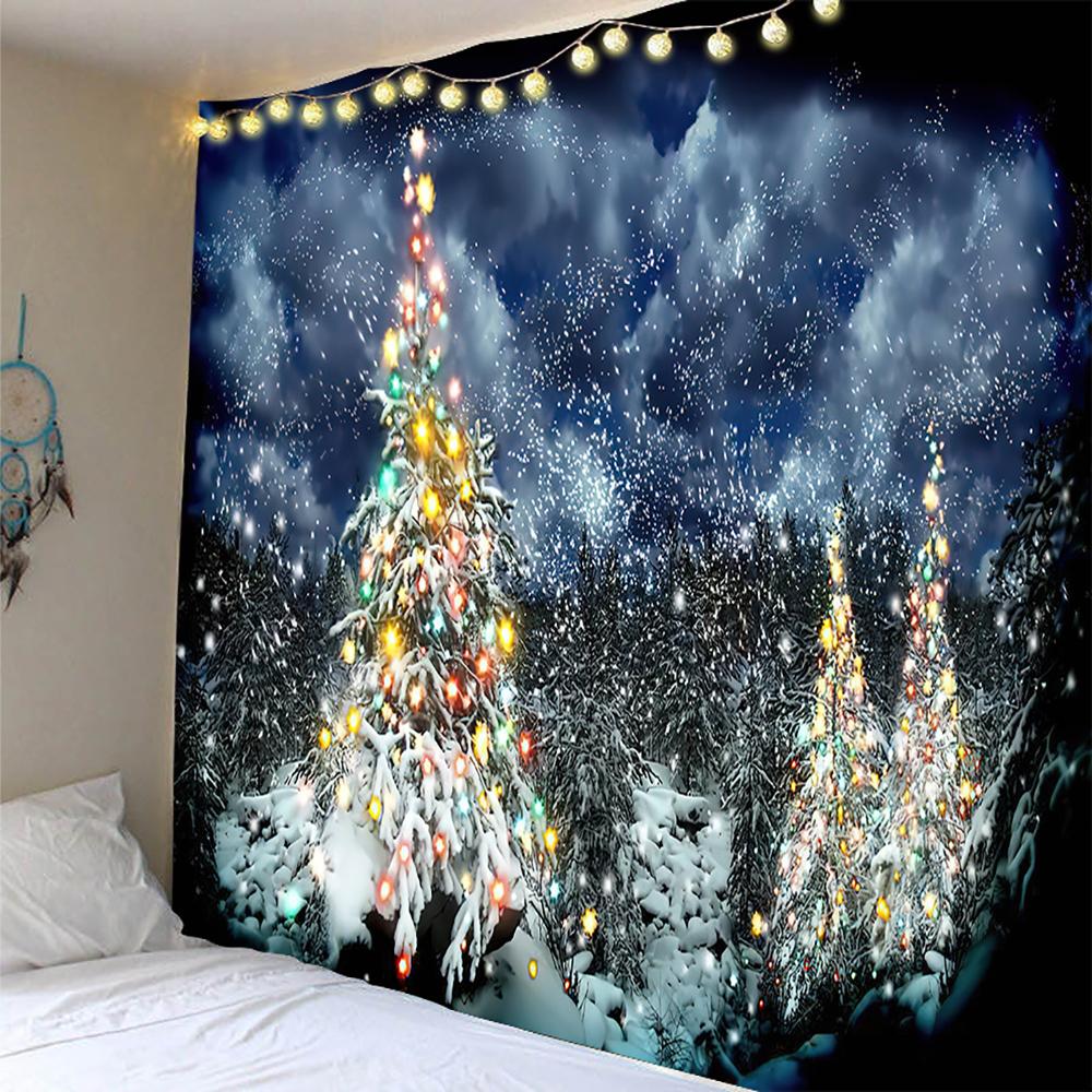 Bedroom Living Room Room Home Decor Tapestry Christmas Wall Hanging Room Decor Backdrop Fabric