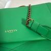 LANVIN Chain Shoulder Bag Purse Green USED Good Condition Ships From Japan