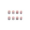 Wear Nail Short Thin Nail Piece Blue Gradual Change Smudge Shiny Pieces Nail Piece