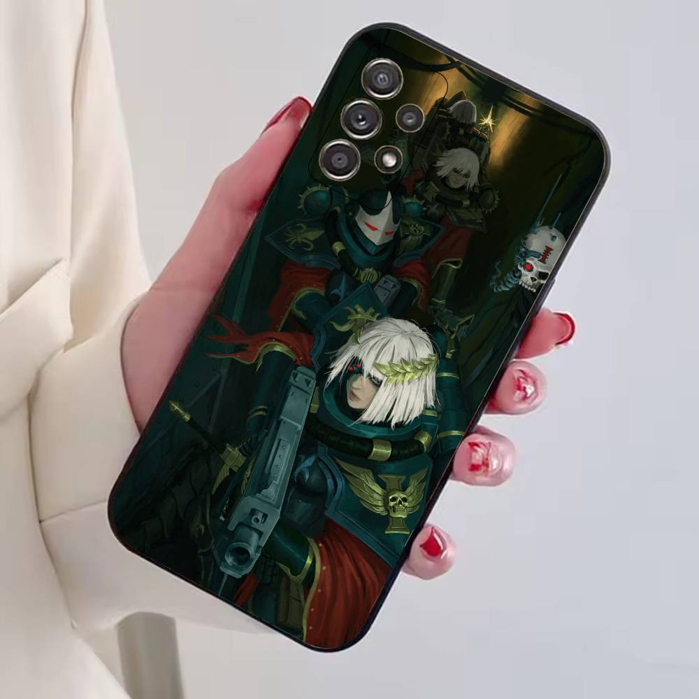 Чехол для телефона W-Warhammer 40k для Samsung S25, S24, S21, S22, S23, S30, Ultra, S20, Plus, Fe, Lite, Note, 10, Черный Чехол