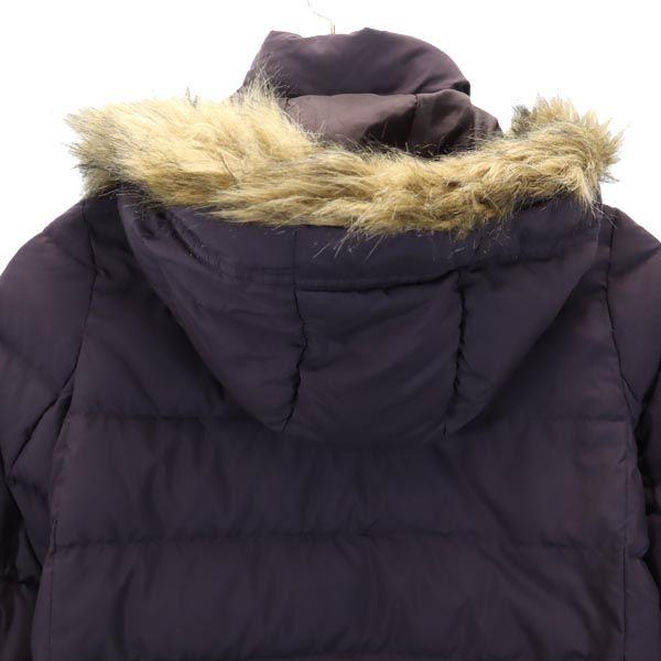 Uniqlo Пуховик 55,1" Фиолетовый Капюшон с мехом Детский Б/у