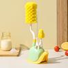 Household Sponge Brushes Set 360 Degree Bottle Brush Set High Quality Cup Brush