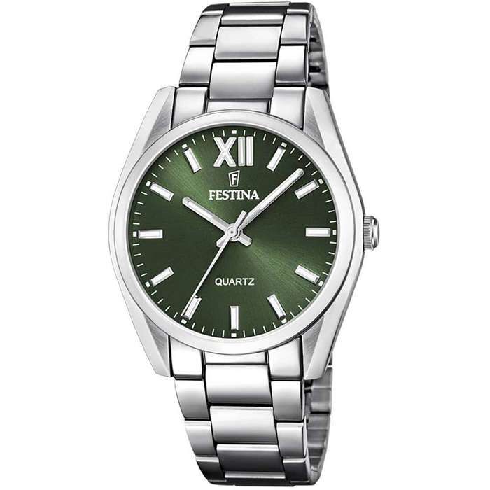 Montre - Festina - F20622/4 - 36.8mm - Étanchéité 50m - Cadran Vert - Acier