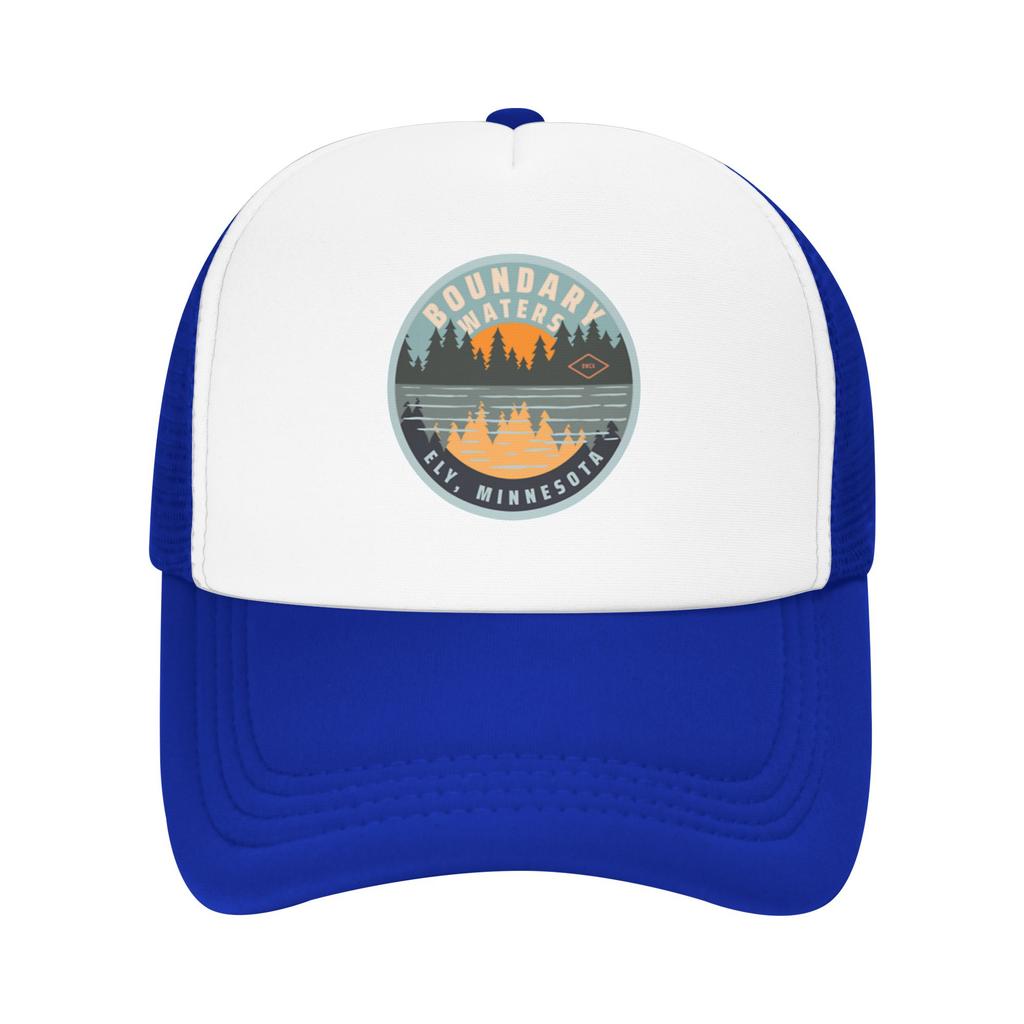 Fashion Boundary Waters Canoe Area  Ely  Minnesota  Mesh baseball cap  Literary Style Brand Unisex Caps