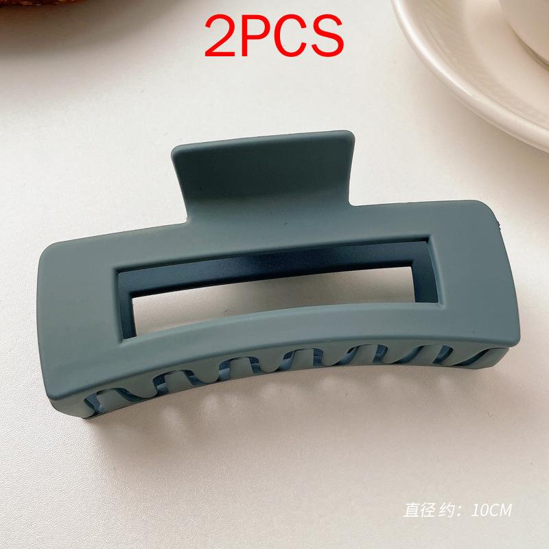 2 шт., комплект головных уборов премиум-класса, новые женские модные зажимы для волос, кофейные, черные, акриловые, большие заколки для волос, зажим для женщин, заколка, аксессуары для волос