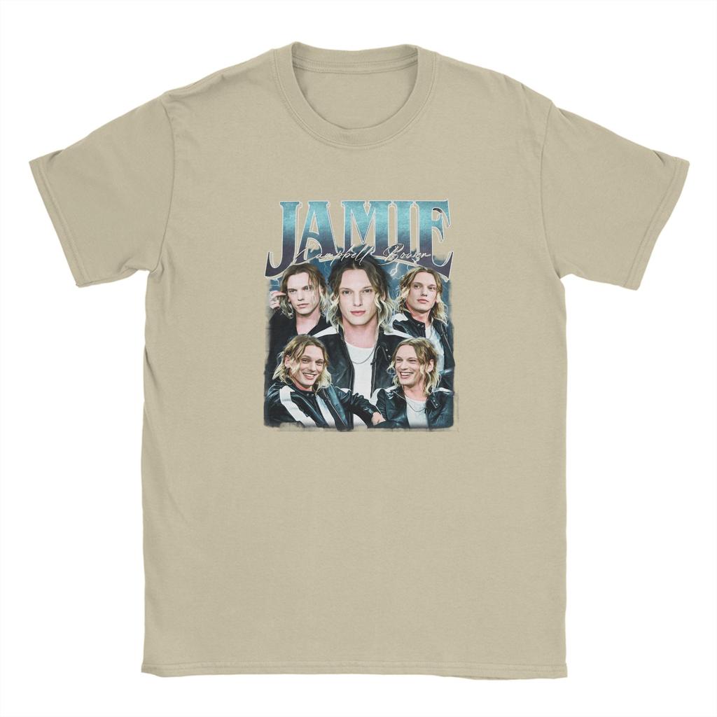 Casual TShirt Summer JJamie Campbell Bower Trendy Cool T Shirts 100 Cotton Tshirt for Fun Loose Short Sleeve Clothing