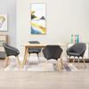 Maison Exclusive - Chaises à manger lot de 4 gris foncé tissu