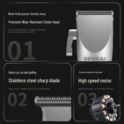 DQ-8519 Профессиональная высокоскоростная электрическая машинка для стрижки волос с цифровым дисплеем для салонного использования