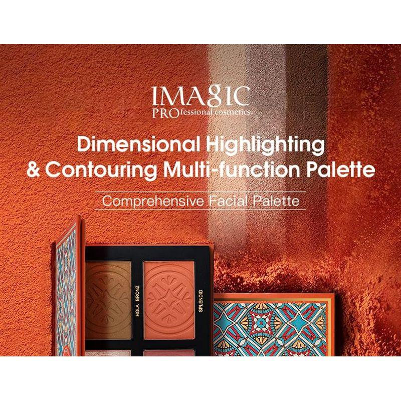 IMAGIC - Комплексная палетка хайлайтеров, румян и контуров