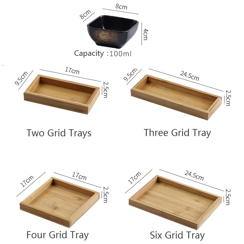 Креативные керамические тарелки для фруктовых закусок, набор для еды, японская посуда INS с подносом, сервировочные блюда, домашняя ваза для фруктов, поднос для закусок