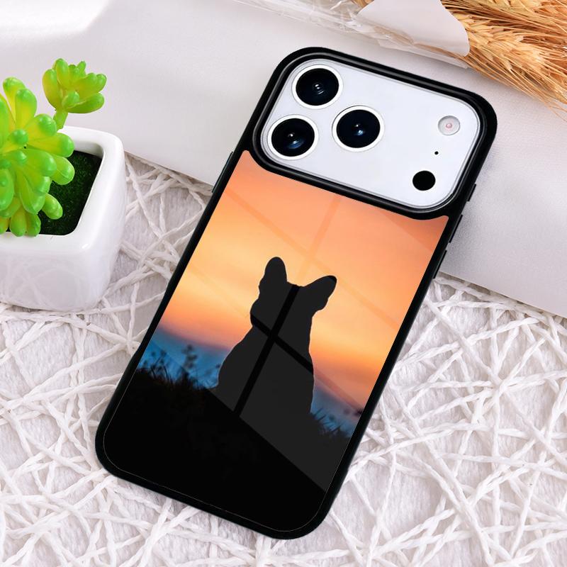 Чехол для телефона с французским бульдогом для iPhone 17 Air 16 15 11 12 14 13 Pro Max Ударопрочный чехол