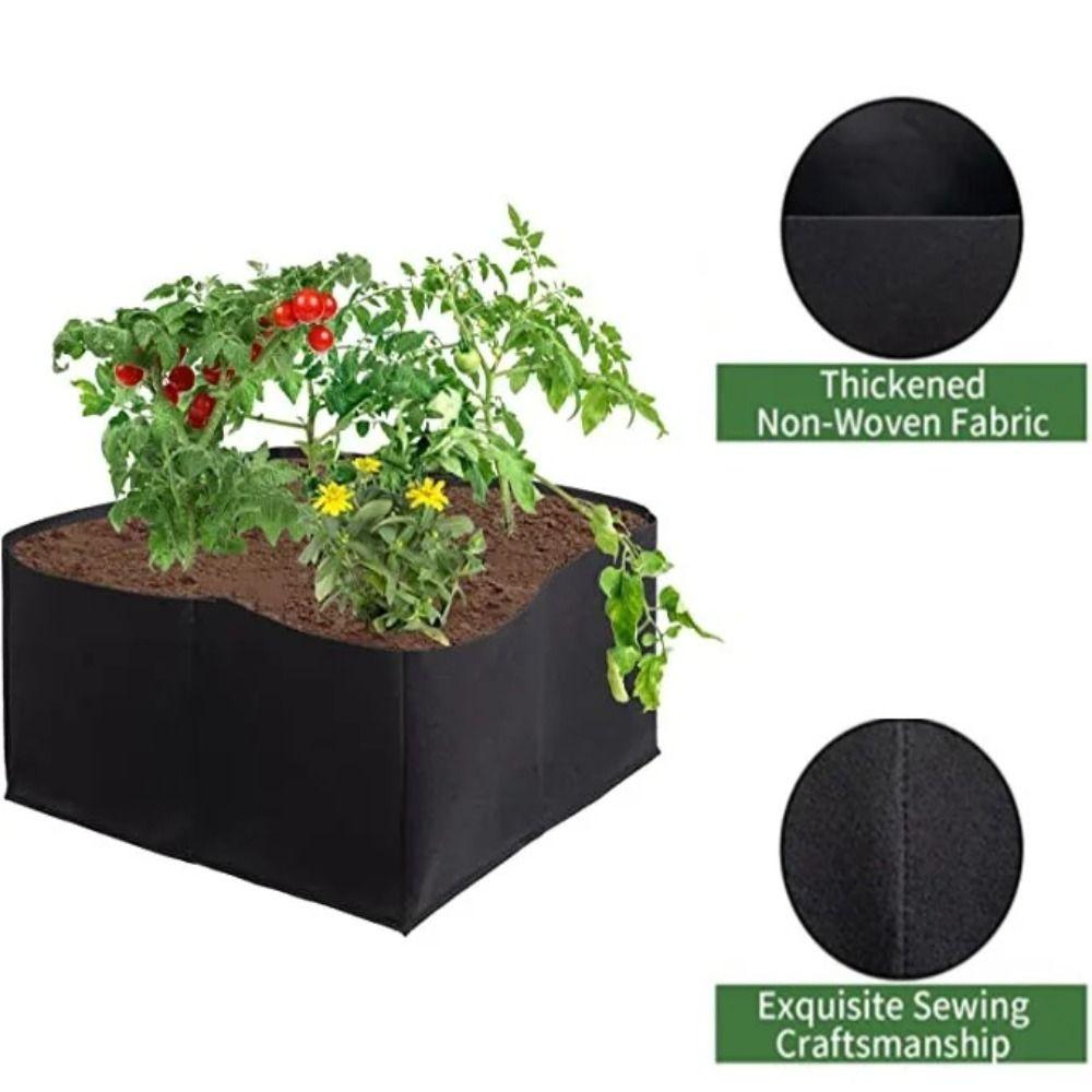 Multi-size Grow Bag Felt Planting Container Durable Plant Nutrition Bag Outdoor