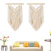 Home Decoration Cotton Rope Tassel Boho Chic Woven Wall Hanging Macrame Blanket Tapestry