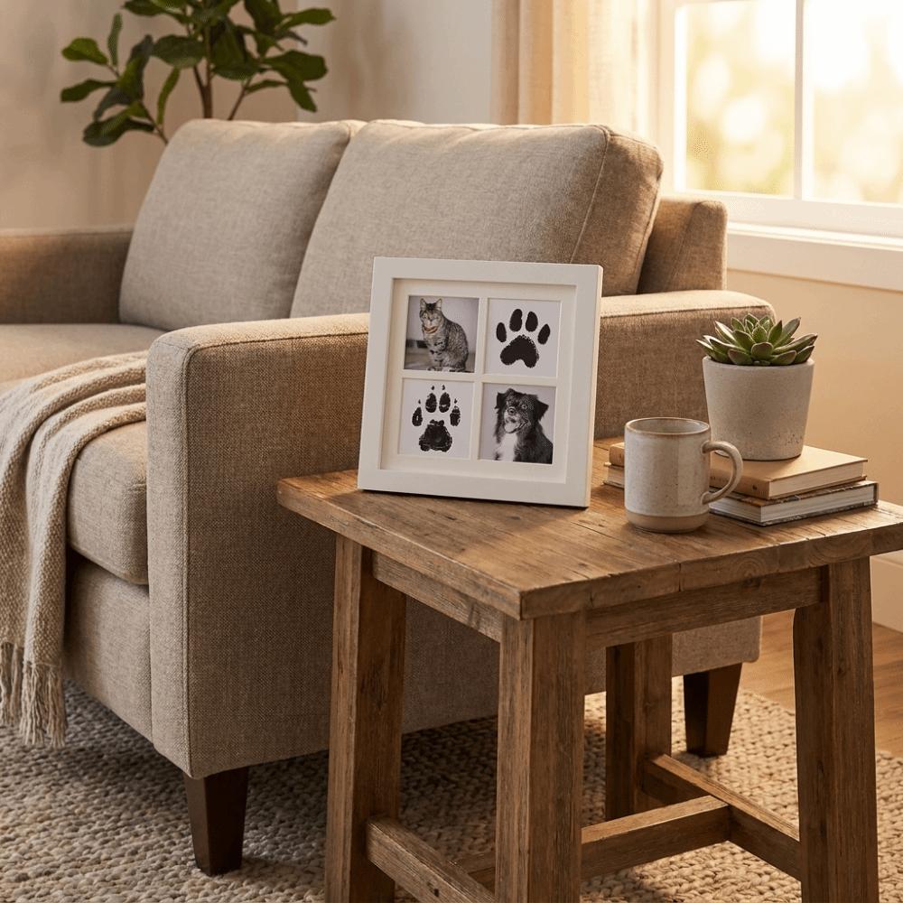 Density Board Pet Paw Print Kit Decorative Pet Footprint Keepsake Kit Remembrance Gift