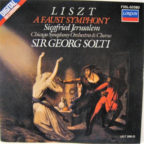 CD FRANZ LISZT THE CHICAGO SYMPHONY A Faust Symphony F35L50380 London Records 1986 Japan ObiClassical Used