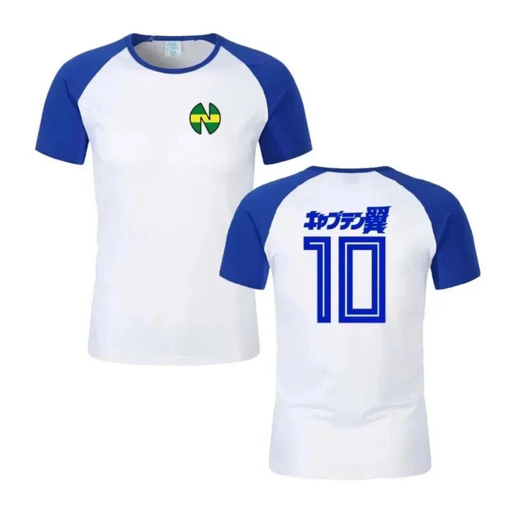 Летняя футболка Captain Tsubasa Animated Jersey с 3D-принтом для мужчин и женщин больших размеров, спортивная, быстросохнущая, дышащая, с короткими рукавами