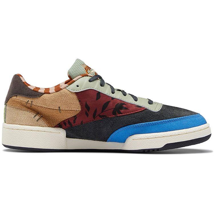 Kung Fu Panda x Reebok Club C 85 Пэчворк Унисекс Кроссовки Разноцветный Гравий Классический-Белый GZ8634