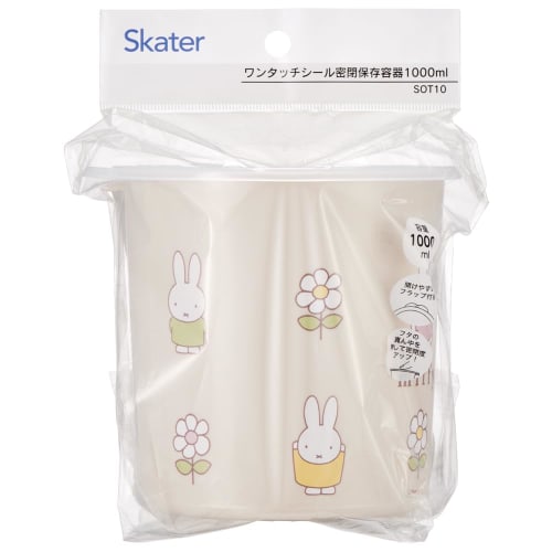 Skater One Touch Seal Container L 1000ml Airtight Container Storage Container Miffy SOT10-A