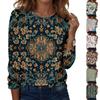 Long Sleeve Shirts For Women Cute Print Graphic Tees Blouses Casual Plus Size Basic Tops Pullover