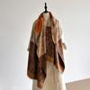 Scarf Women'S Winter Retro Exotic Cashew Flower Autumn And Winter Imitation Cashmere Scarf High-End Temperament Shawl