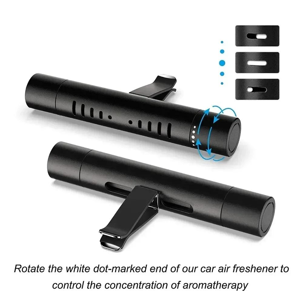 Освежитель воздуха для автомобиля, зажим для вентиляционного отверстия, кондиционер, ароматизатор, твердый парфюм, аромат с 5 ароматизированными палочками для салона автомобиля