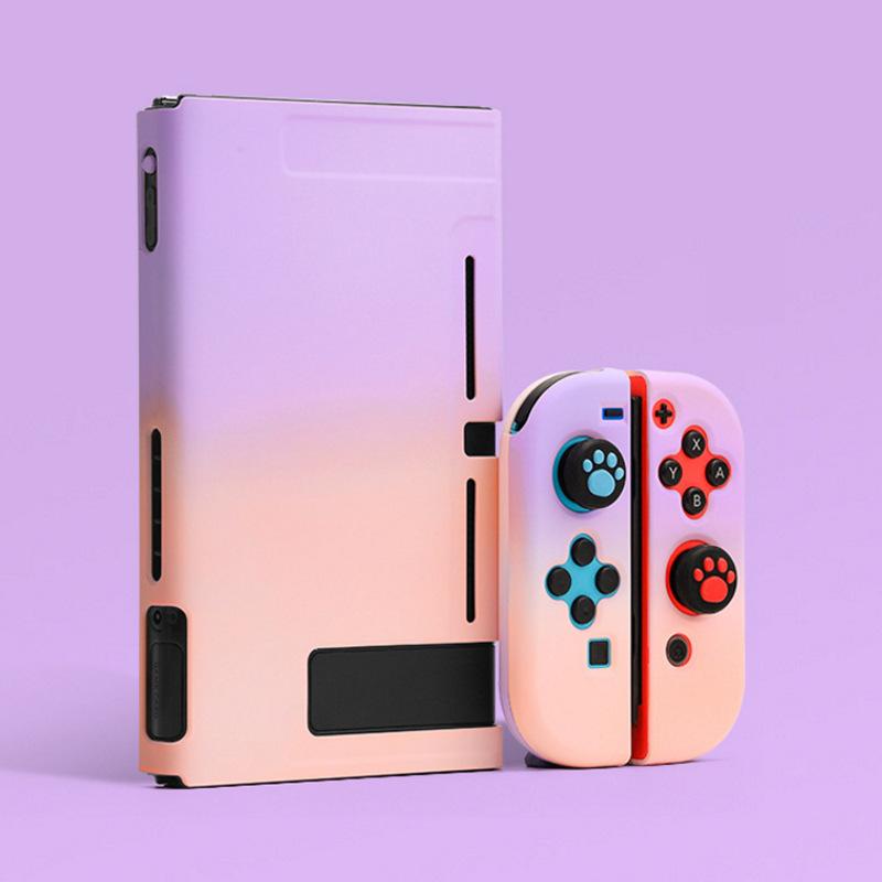 VAORLO Защитный корпус градиентного цвета для переключателя NS NX, чехол из жесткого пластика, задняя крышка, пыленепроницаемый, защита от падения