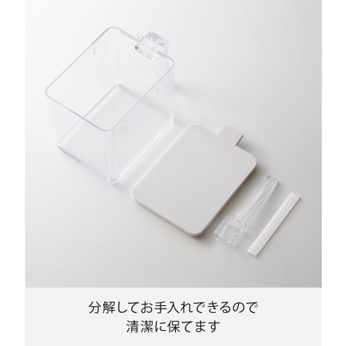 Yamazaki Seasoning Storage Container, Aqua, Large, White, 2889