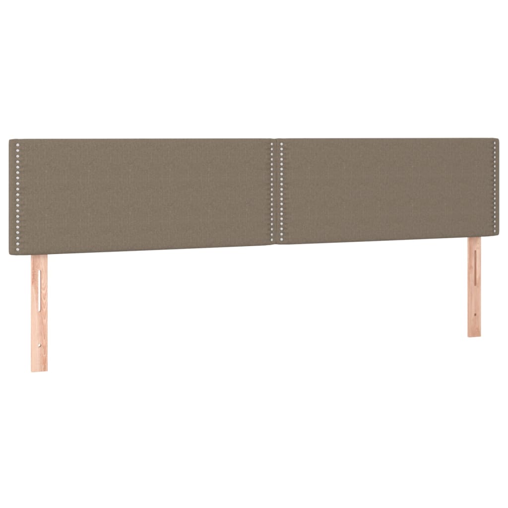Vidaxl Łóżko Kontynentalne Z Materacem, Taupe, 120X190 Cm, Tkanina