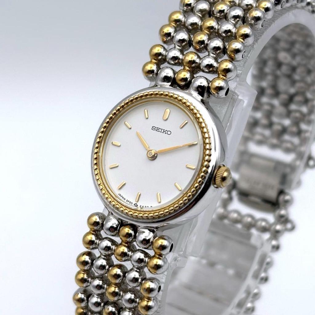 [USED] SEIKO Quartz Gold and Silver Women's Watch GOLD SILVER
