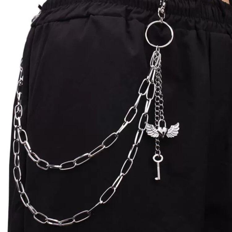 Men'S And Women'S Trousers, Waist Chain Decorative Belt Accessories, Punk Chain Chain Jk Street Hip Hop