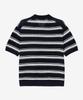 MINDBRIDGE Linen-Like Striped Collared Short Sleeve Knit - 2 Colors