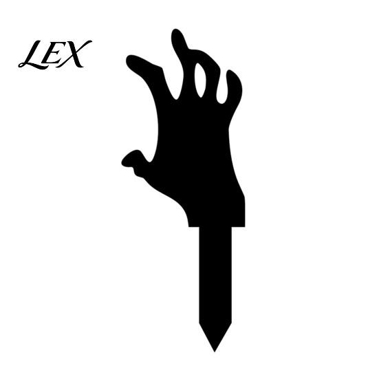 Black Skeleton Hand Silhouette for Garden Stake, Halloween Spooky Yard Sign, Horror Signs Acrylic Scary Decoration Lawn Front Creepy Stakes