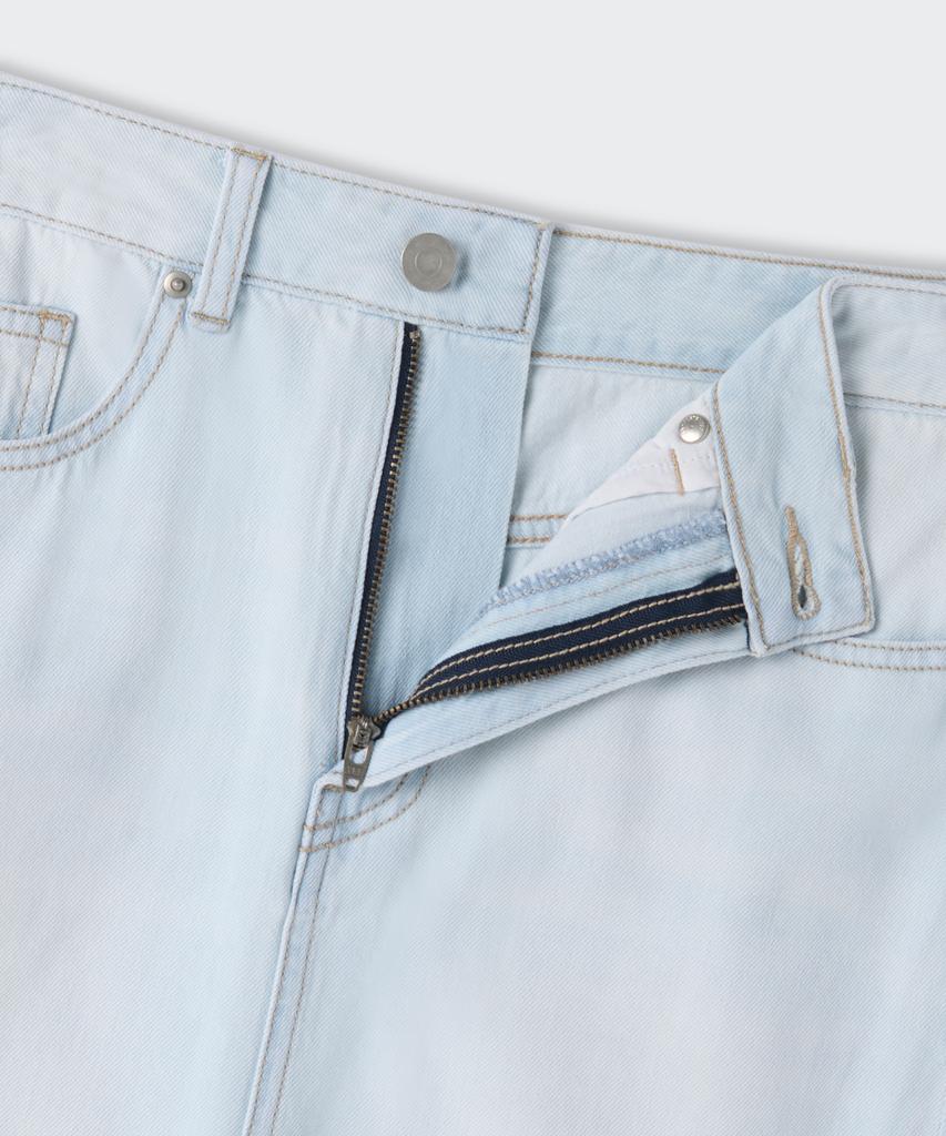 Musinsa Standard Woman Women'S Lightweight Denim Maxi Skirt [Pale Blue]