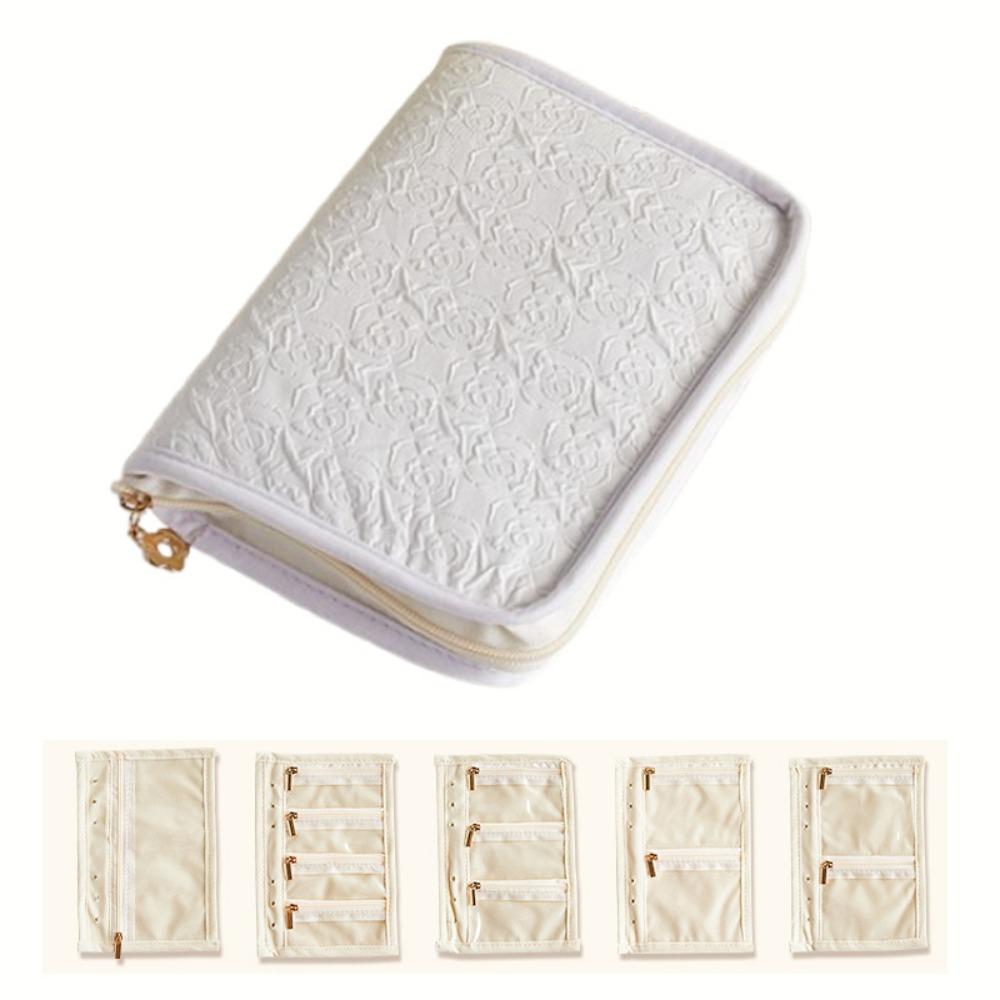 Fashion Jewelry Storage Bag Rose Pattern Jewelry Display Case Travel Jewelry Organizer  Travel