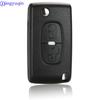 Jingyuqin 2 Buttons  Remote Car Key Shell Case For Peugeot 4007 ET 4008 Citroen C-Crosser C4 Aircross Fob MIT-11R Blade
