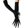 Halloween Horror Devil Claw Gloves, Women's Long Nail Stretch Finger, Party Role Playing Performance Costume
