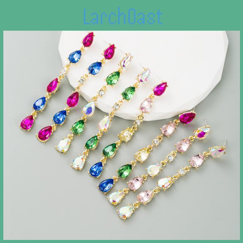 Earring Drop Womens Long Tassel Mulit Color Elegant Simple Temperament Geometric Earrings