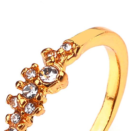 Женское кольцо с 9 стразами, геометрические украшения, красивое кольцо на палец