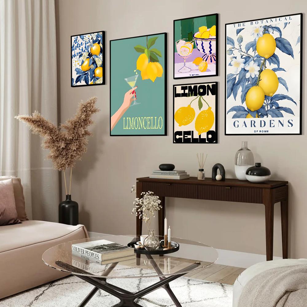 La Dolce Vita Lemon Классические винтажные постеры HD качества настенное искусство ретро постеры для домашнего декора комнаты