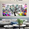 Canvas Painting Abstract Colorful Art Tree Flower Landscape Poster Print Picture For Wall Decor For Living Room Bedroom Wall Art Home Decoration