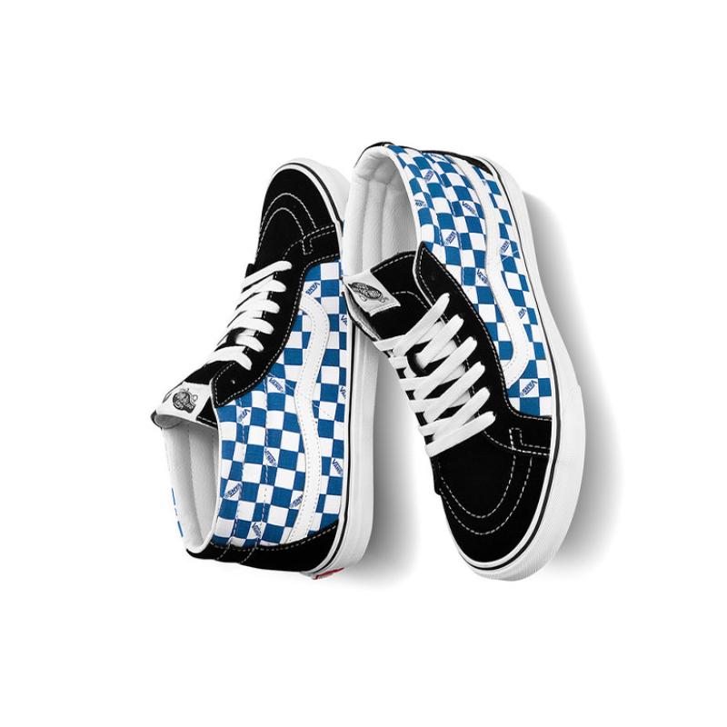 Vans Кроссовки Sk8 mid Клетка Сине-белые Vans VN0A3MV85I5