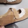 Vintage Mary Jane Flats, Lace Fairy Literary Flats, Spring 2025 New Flat Casual Single Shoes