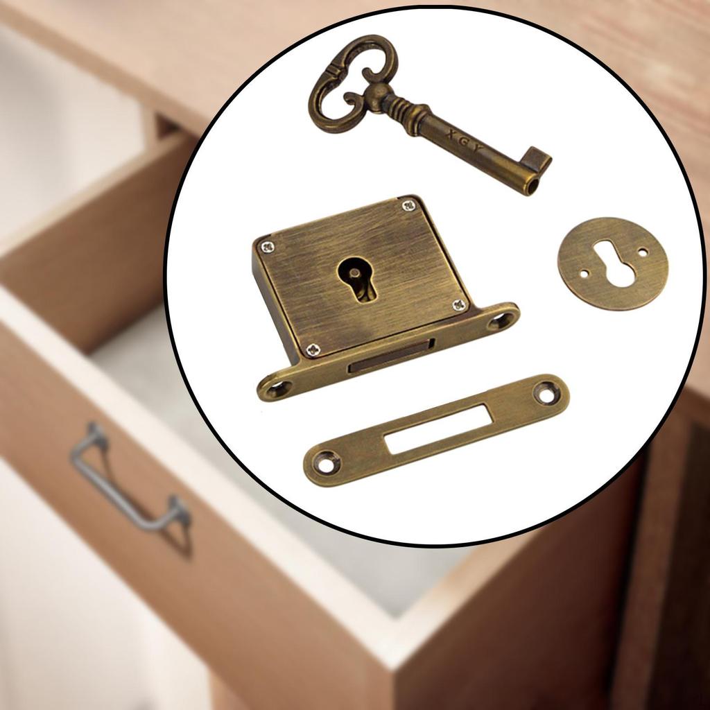 Латунный замок для шкафов, квадратные ящики для хранения вещей