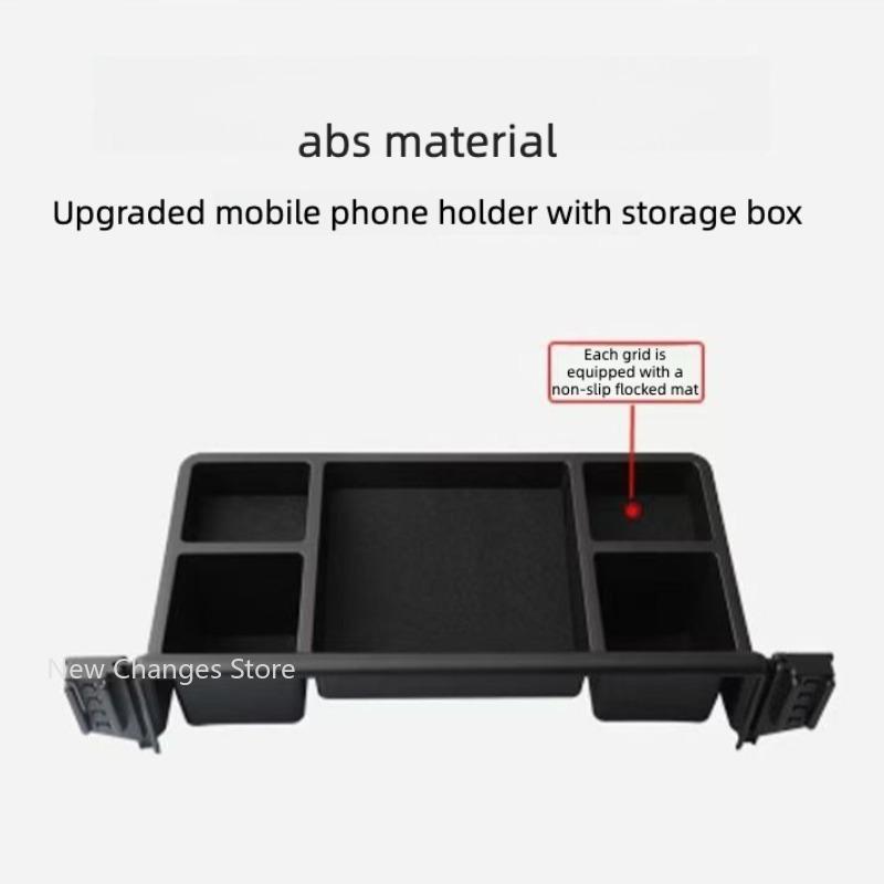 For BYD Ti 7 2025 2026 Car Navigation Holder Screen Fixed Storage Box Interior modify Accessories