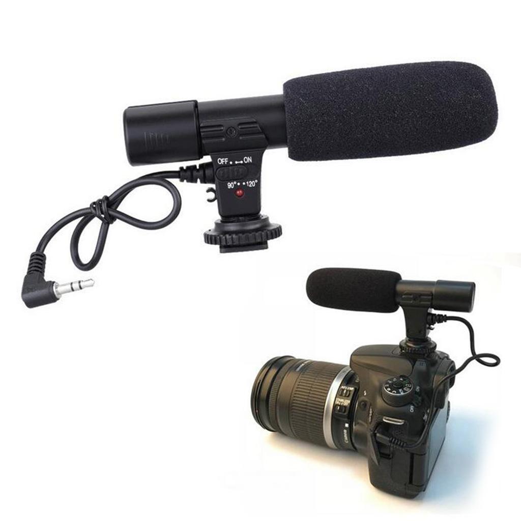Стерео Микрофон-Камера Конденсаторный Микрофон для DSLR Камеры DV Видеокамеры 3.5мм